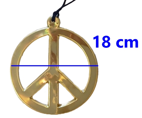 hippie ketting XL Peace